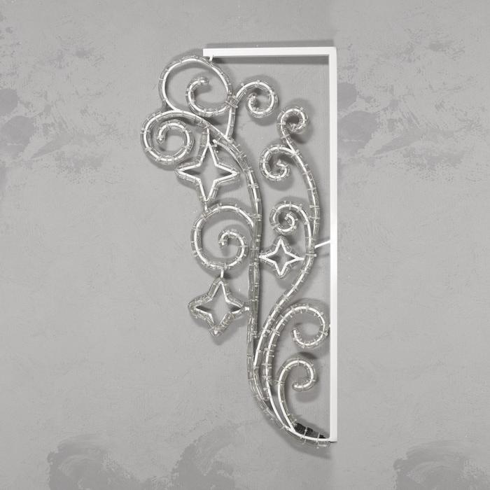 Светодиодная консоль "ЗВЕЗДЫ с ВЕНЗЕЛЯМИ", 1 х 0.5 м, led-шнур 16 м, 50 Вт, металл. каркас