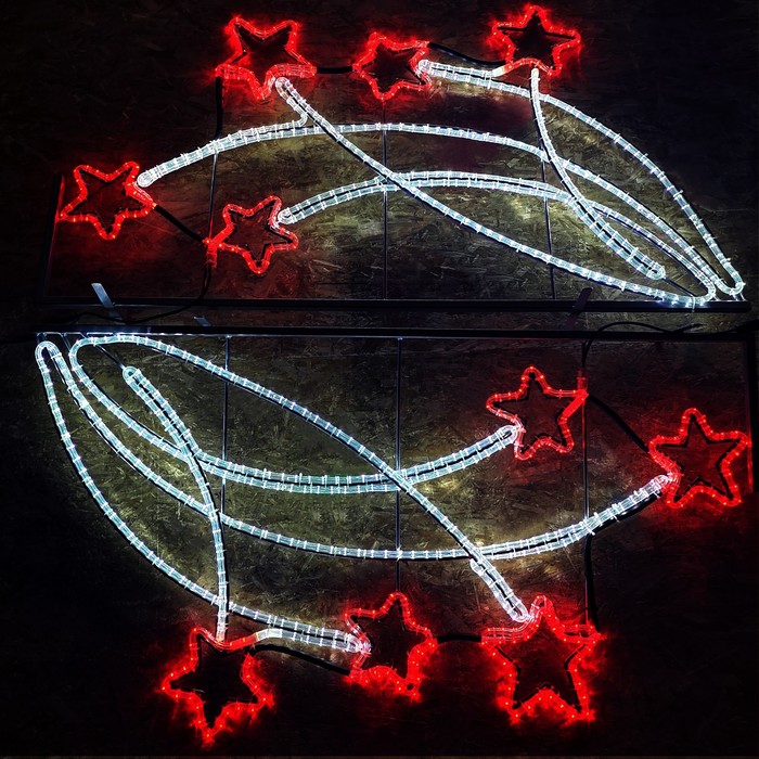 Светодиодная консоль "ИСКРЫ", 1 х 0.45 м, led-шнур 10 м, 30 Вт, металлический каркас