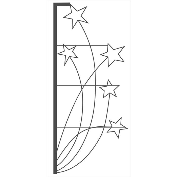 Светодиодная консоль "ИСКРЫ", 1 х 0.45 м, led-шнур 10 м, 30 Вт, металлический каркас