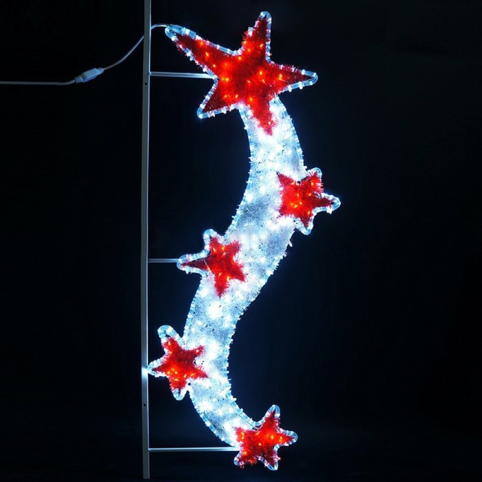 Светодиодная консоль "ПРАЗДНИЧНАЯ", 1х0.5м, шнур 8м, 5м (белые диоды), 40Вт, металл. каркас