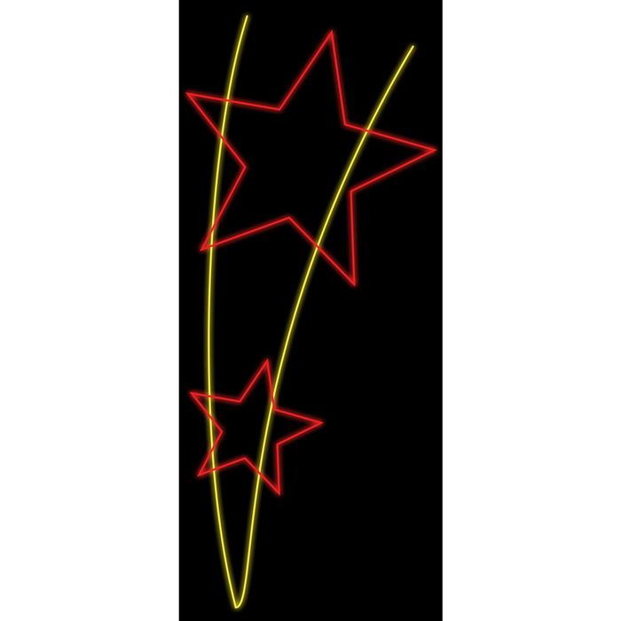 Светодиодная консоль "ПОБЕДА", 1.5 х 0.65 м, led-шнур 7 м, 20 Вт, металлический каркас