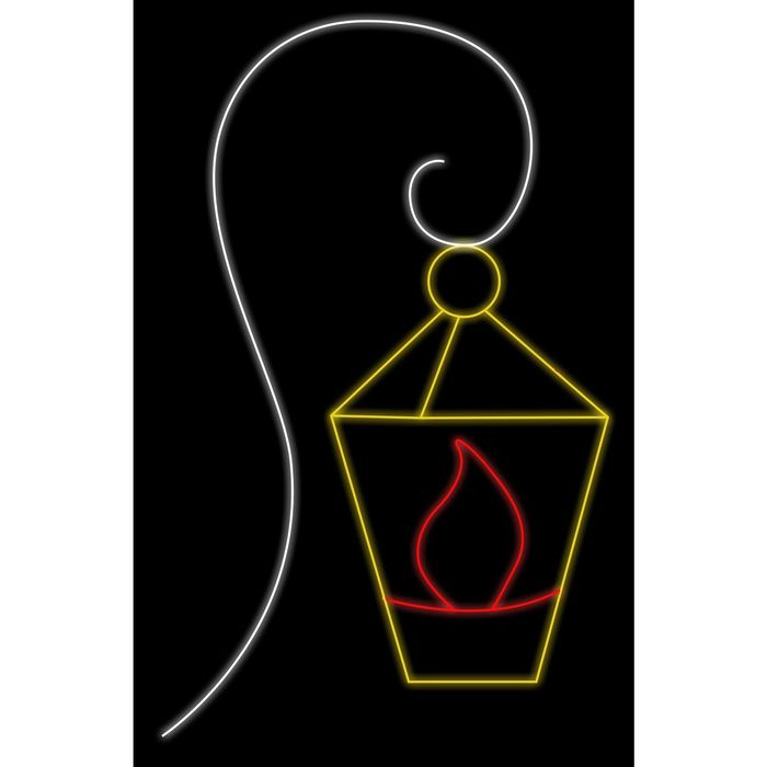 Светодиодная консоль "ФОНАРИК", 1.5 х 0.95 м, led-шнур 15 м, 40 Вт, металлический каркас