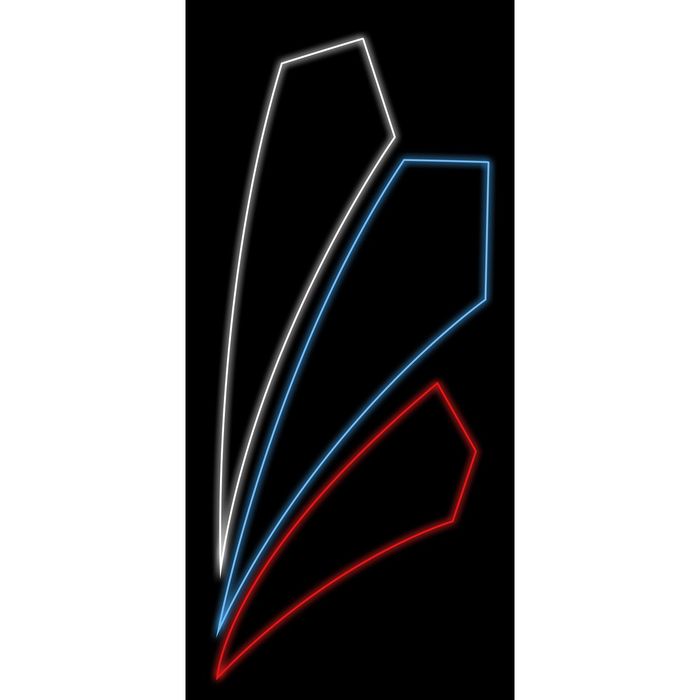 Светодиодная консоль "ТРИКОЛОР", 1 х 0.45 м, led-шнур 6 м, 15 Вт, металлический каркас