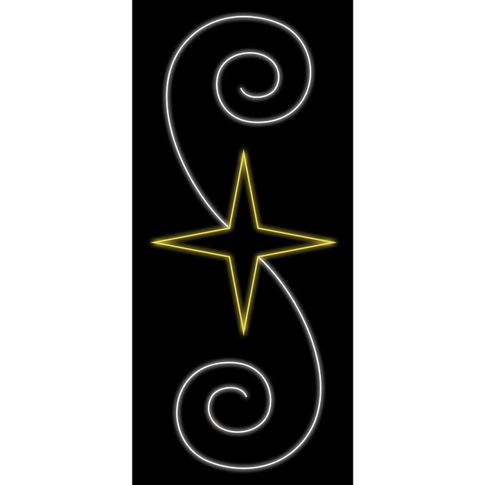 Светодиодная консоль "ЗВЕЗДНЫЙ ПУТЬ", 1.5 х 0.6 м, шнур 14 м, 40 Вт, металлический каркас