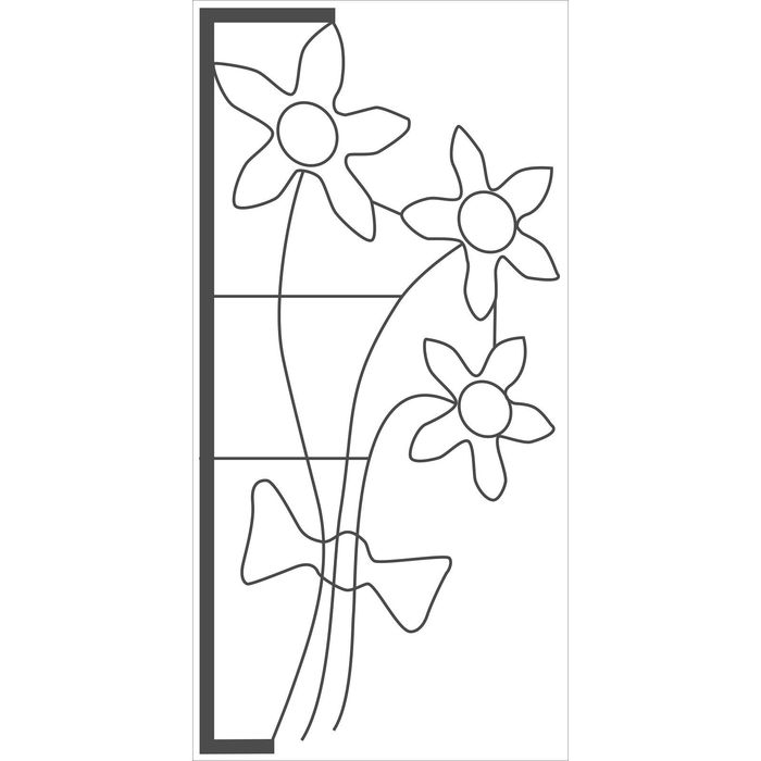 Светодиодная консоль "БУКЕТ", 1.5 х 0.7 м, led-шнур 15 м, 40 Вт, металлический каркас