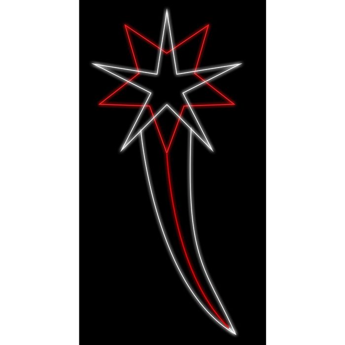 Светодиодная консоль "СИРИУС", 1.5 х 0.7 м, led-шнур 10 м, 30 Вт, металлический каркас