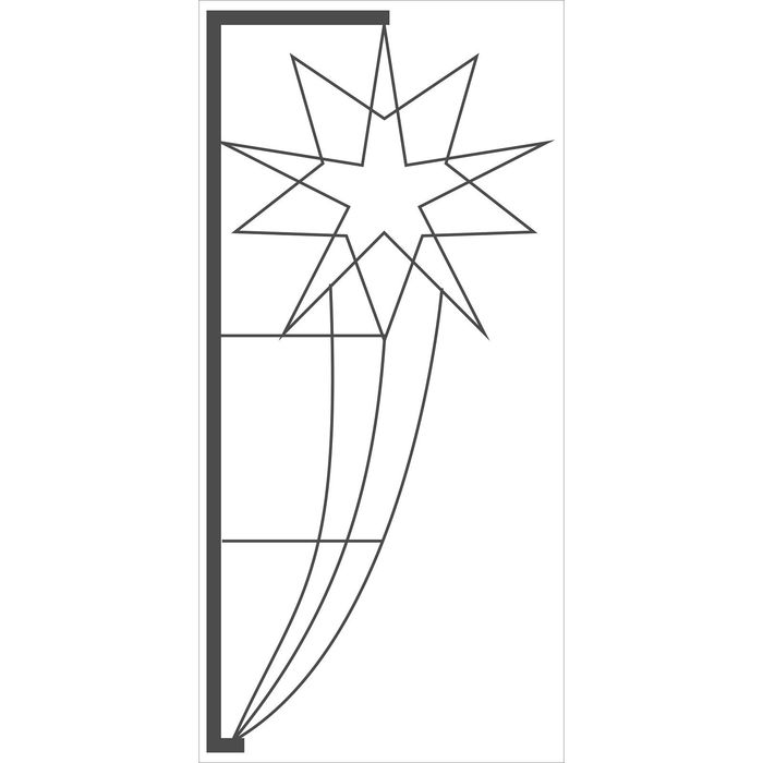 Светодиодная консоль "СИРИУС", 1.5 х 0.7 м, led-шнур 10 м, 30 Вт, металлический каркас