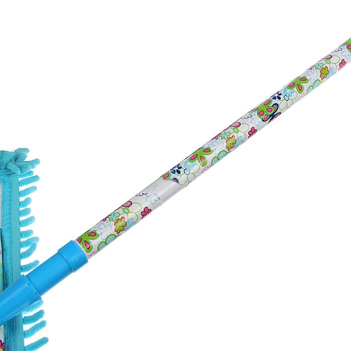 Швабра плоская телескопическая, микрофибра букля 43х13х68(120) см "Лето"УЦЕНКА