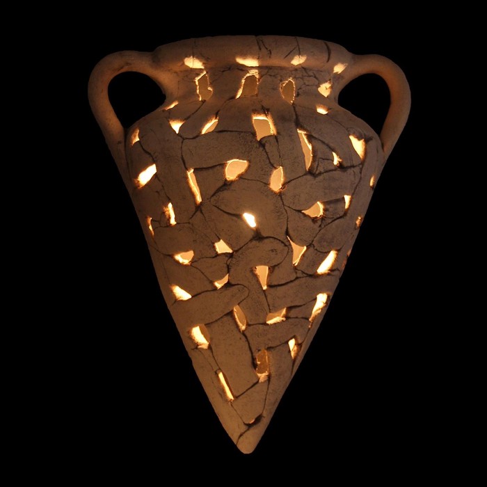 Садовый светильник "Амфора настенная", микс