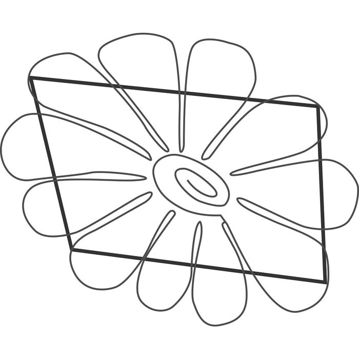 Светодиодное панно "РОМАШКА", 2 х 1.65 м, led-шнур 20 м, 50 Вт, металлический каркас