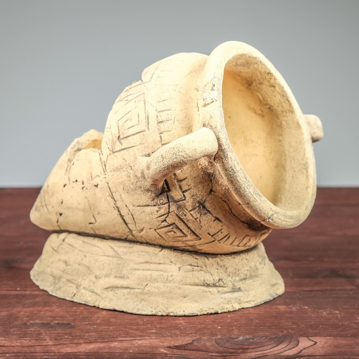 Кашпо "Амфора-1 на камне", 2 л