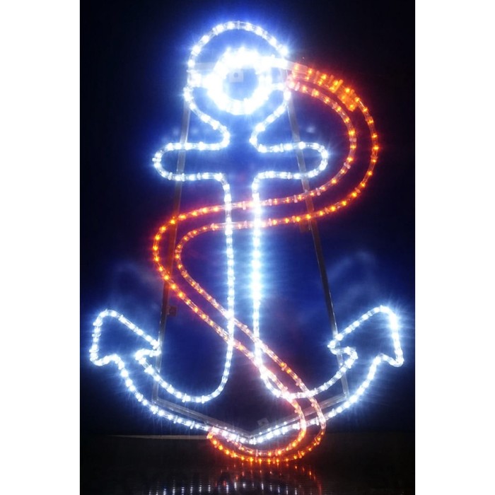 Светодиодное панно "ЯКОРЬ", 1.2 х 0.83 м, led-шнур 10 м, 26 Вт, металлический каркас