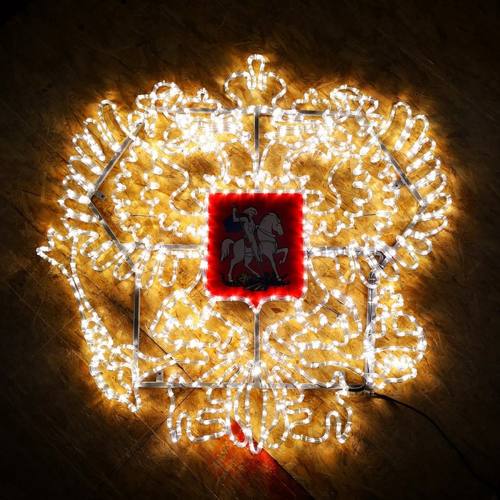 

Светодиодное панно «Герб РФ», 250 × 253 × 6 см, 100 Вт, 220 В