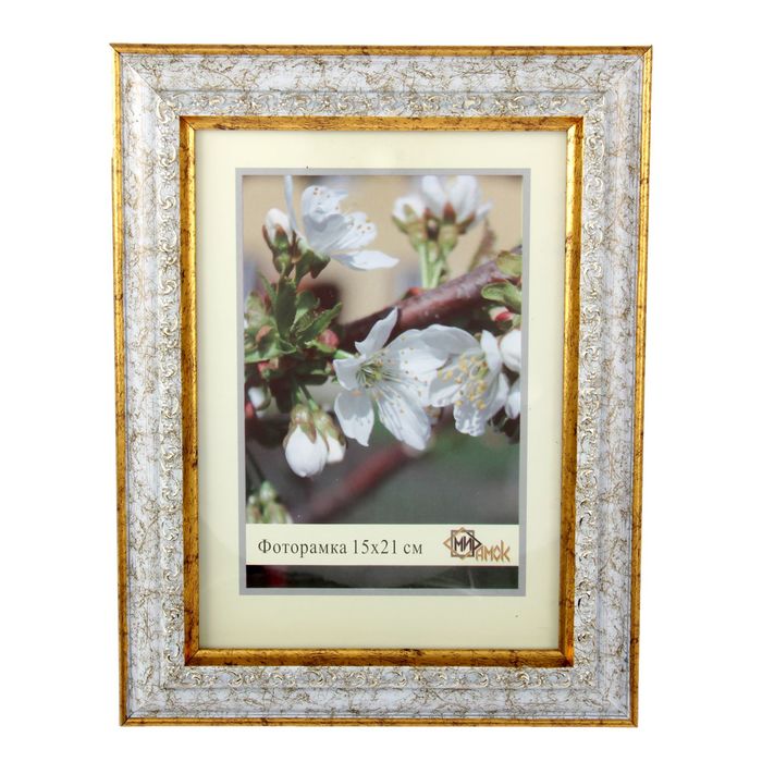 Фоторамка 15х21 см "Золотое обрамление"