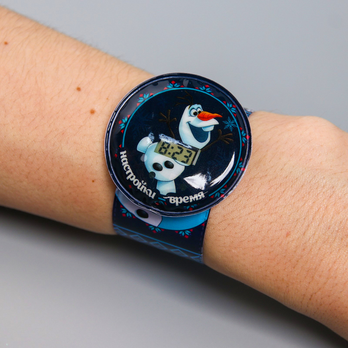 Часы наручные электронные "Холодное сердце", 22,5 х 4,5 см