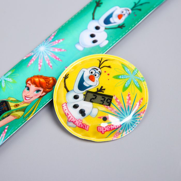 Часы наручные электронные "Холодное сердце", 22,5 х 4,5 см