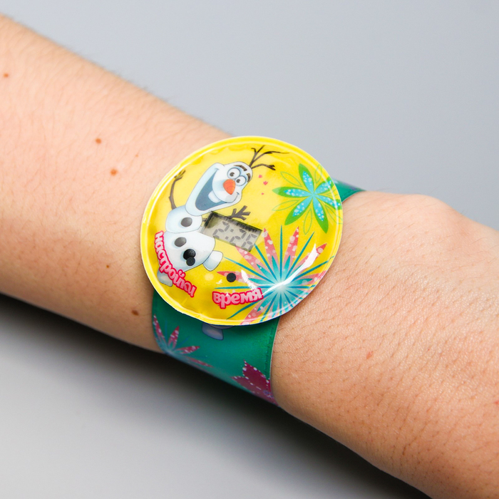 Часы наручные электронные "Холодное сердце", 22,5 х 4,5 см