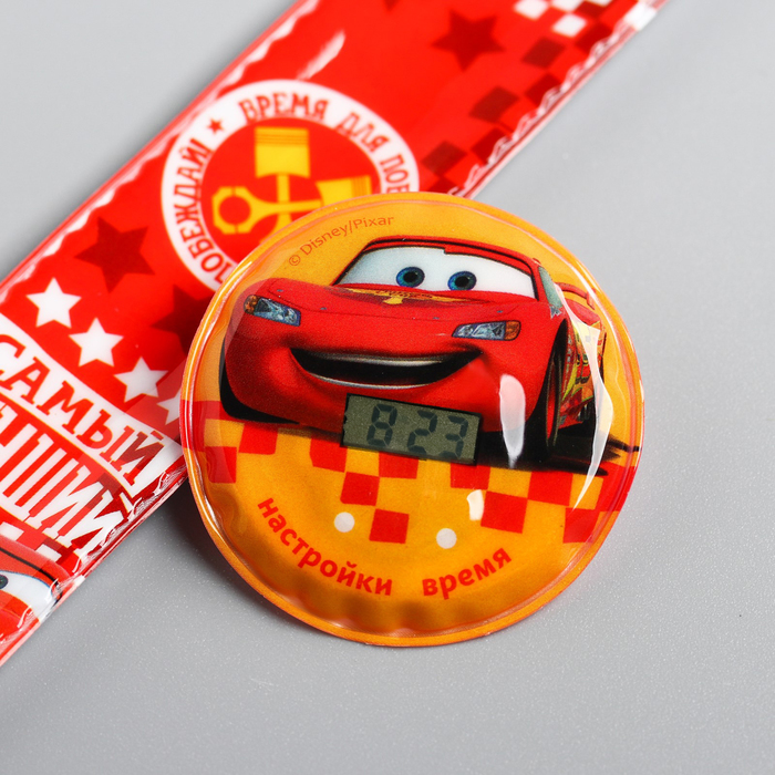 Часы наручные электронные "Тачки", 22,5 х 4,5 см