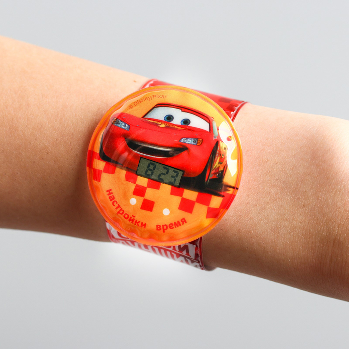 Часы наручные электронные "Тачки", 22,5 х 4,5 см