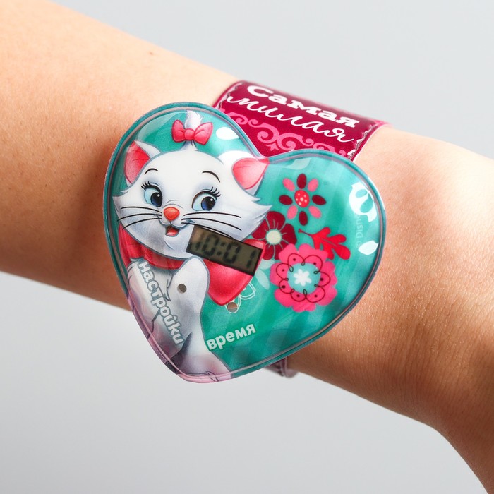 Часы наручные электронные "Кошечка Мари", 22,5 х 4,5 см