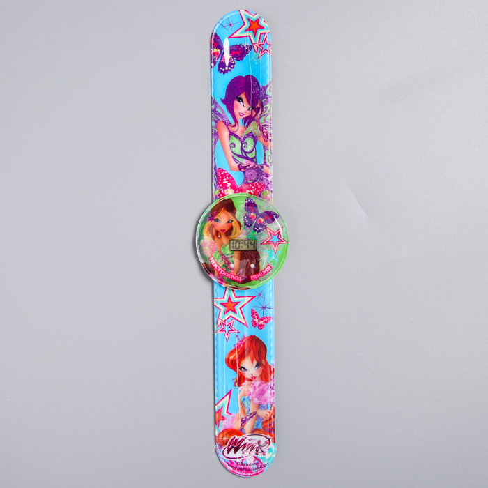 Часы наручные электронные «Флора», феи ВИНКС: Флора, 22,5 х 4,5 см