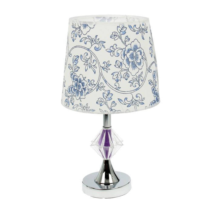 Лампа настольная "Синие цветы"