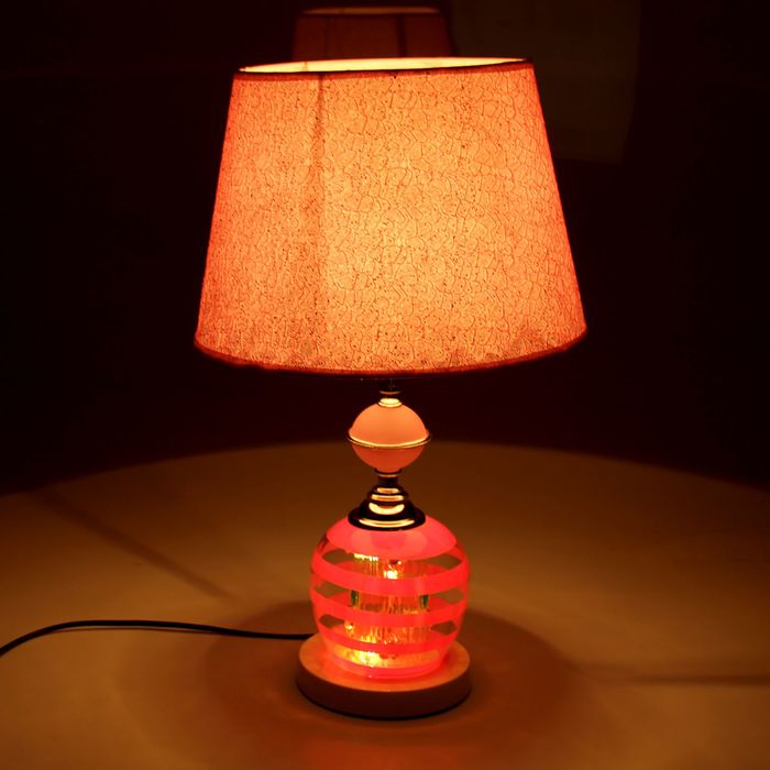 Лампа настольная "Розовый блеск"