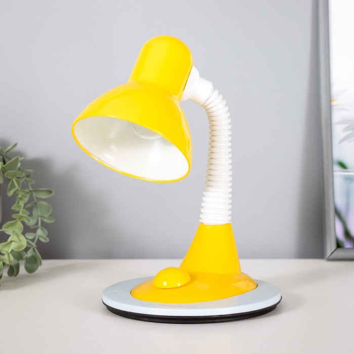 Лампа настольная "Кроха" с выкл., жёлтая