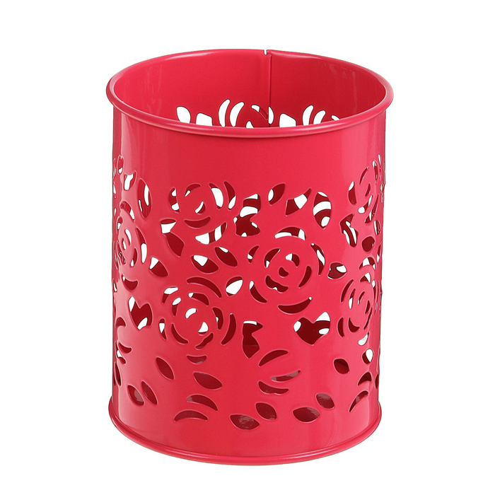 Подставка для столовых приборов "Розы", круглая, цвет МИКС