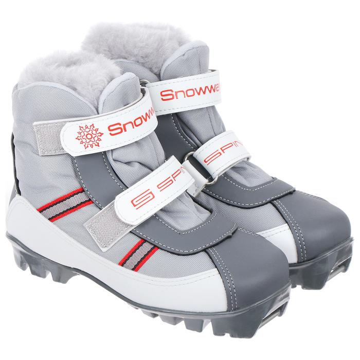 Ботинки SPINE Baby 101, крепление NNN, размер 30-31, цвет серый/красный