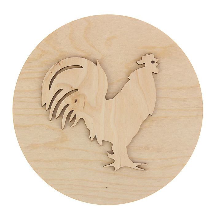 Заготовка для Панно "Петух" 25см