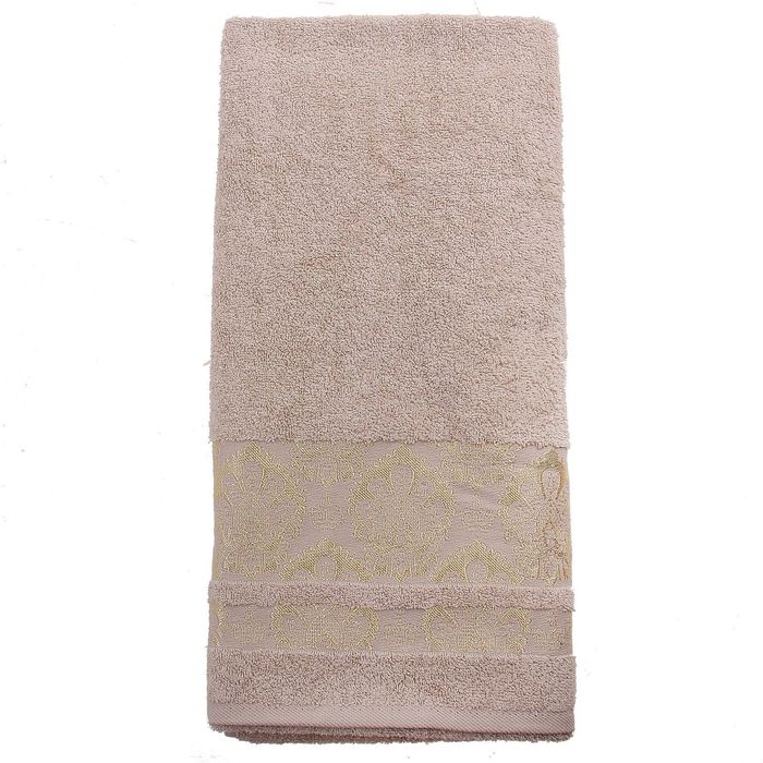Полотенце махровое DO&amp;CO SIRMA SOFT 50*90 см бежевый, хлопок, 460 гр/м
