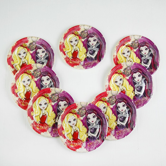 Тарелки "Эвер Афтер Хай" 23см (набор 8 шт) / Ever After High
