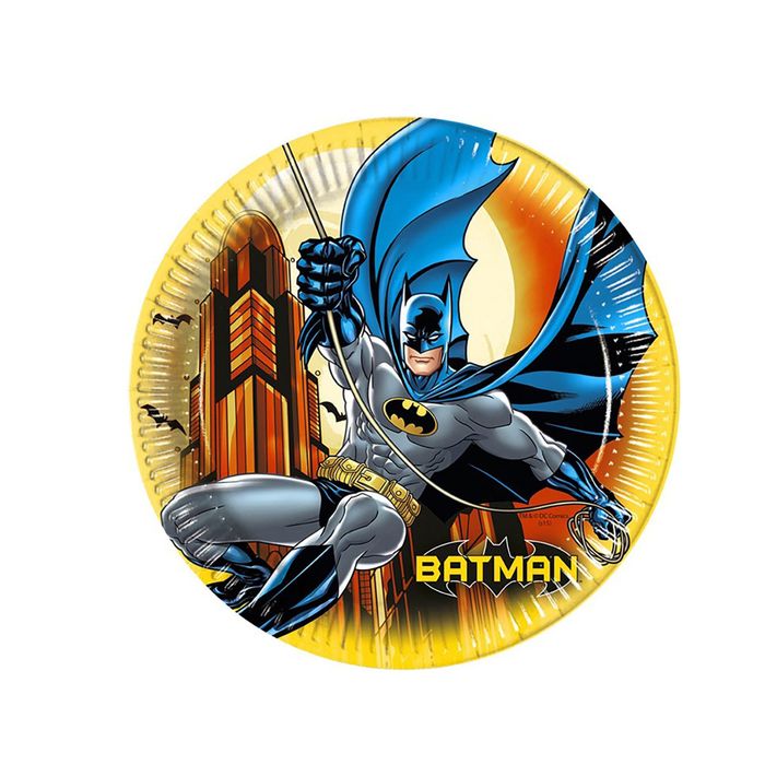 Тарелки "Бэтмен" 23 см (набор 8 шт)/ Batman Dark Hero