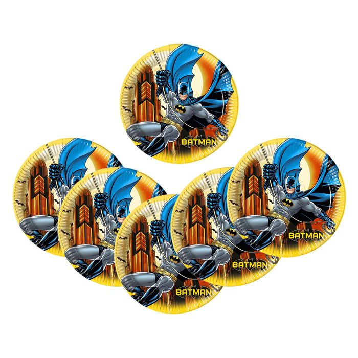 Тарелки "Бэтмен" 23 см (набор 8 шт)/ Batman Dark Hero
