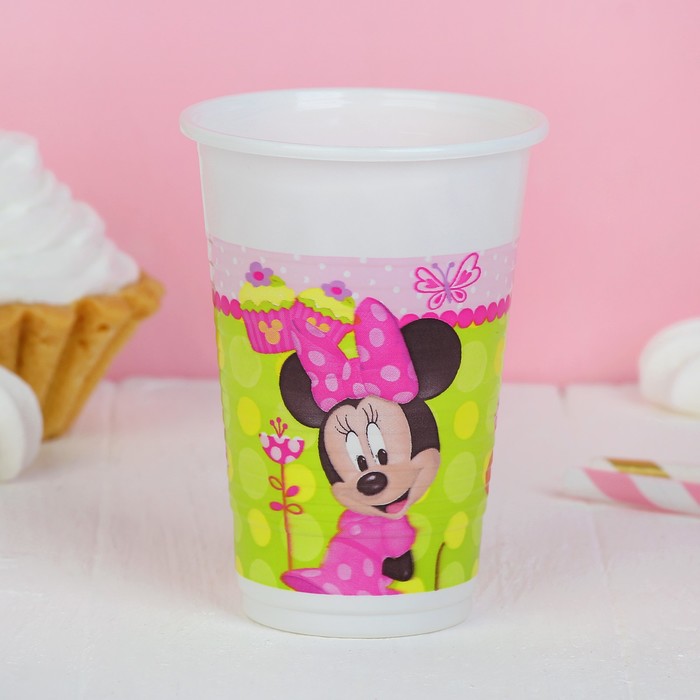 Стаканы пластиковые "Стильная Минни" 200 мл (набор 8 шт) / Minnie Bow-Tique