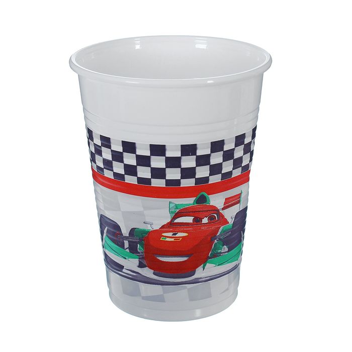 Стаканы пластиковые "Тачки. Формула" 200 мл (набор 8 шт) / Cars Formula