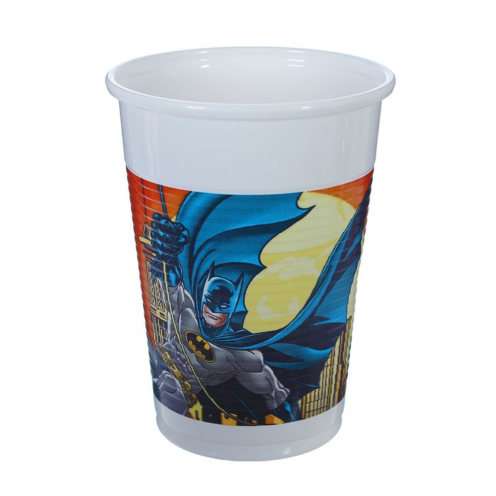 Стаканы пластиковые "Бэтмен" 200 мл (набор 8 шт) / Batman Dark Hero