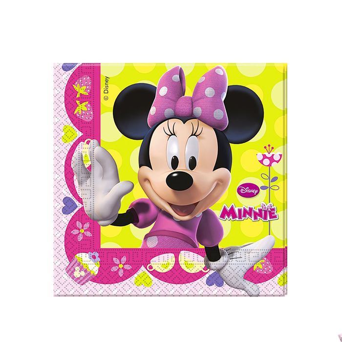 Салфетки бумажные "Стильная Минни", 33 х 33 см, набор 20 шт.