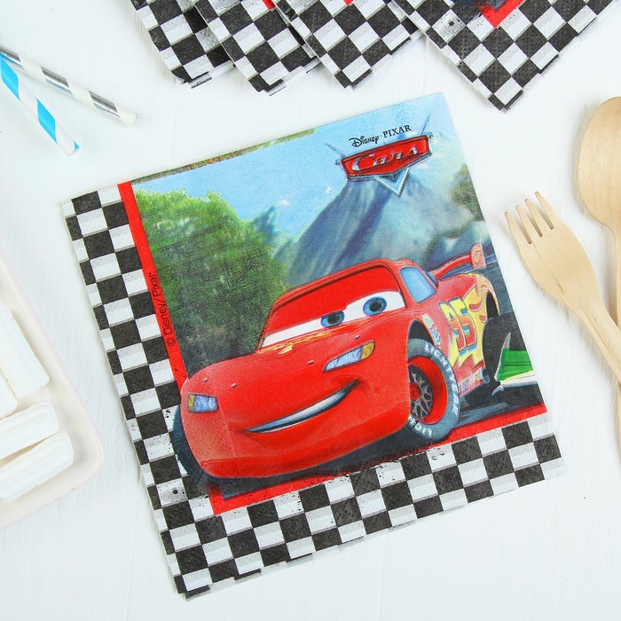 Салфетки бумажные "Тачки. Формула", 33 х 33 см, набор 20 шт.