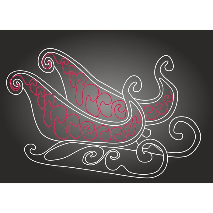 Светодиодная фигура(вертикальная установка) "САНИ", 3 х 2 х 1.5 м, led-шнур 72 м, 100 Вт