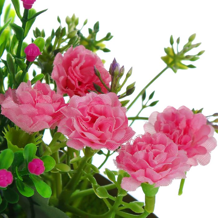 Цветочная композиция в коробке со шнурком "Гвоздика"