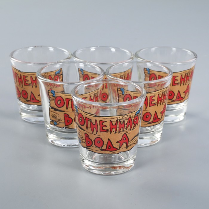 Набор стопок 50 мл "Ода. Шильдики", 6 шт