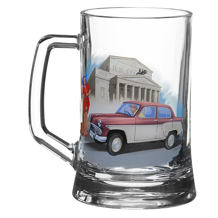 Кружка для пива 500 мл "Пинап", в подарочной упаковке, рисунок МИКС