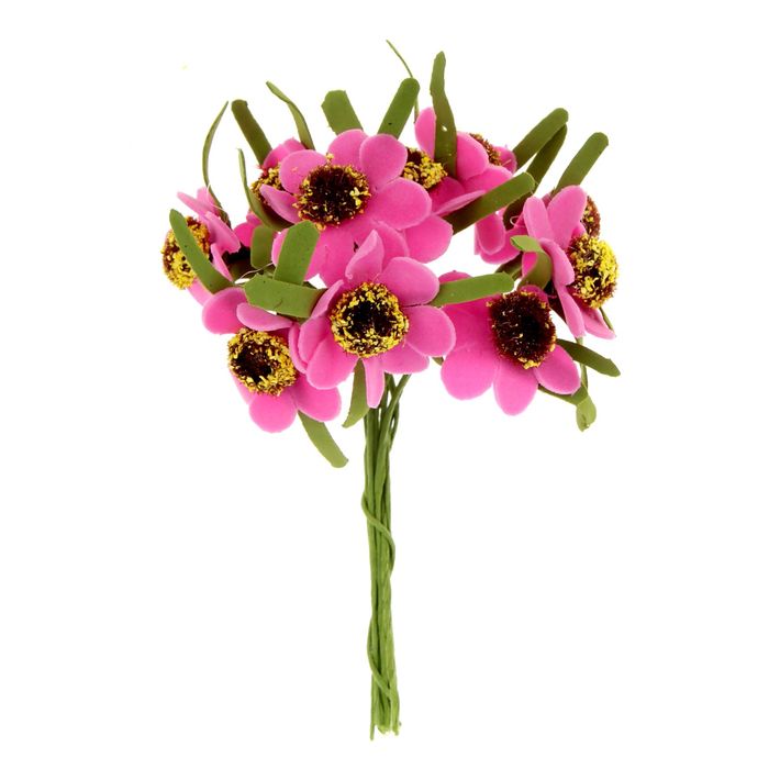 Декор для творчества "Эхинопсис", 1 букет=10 цветков, МИКС