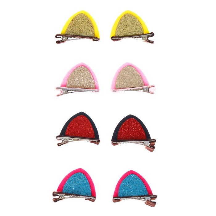 Карнавальный зажим "Ушки", набор 2 шт., цвета МИКС