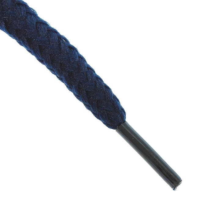 Шнурки для обуви круглые, ширина 3мм, 120см, цвет синий