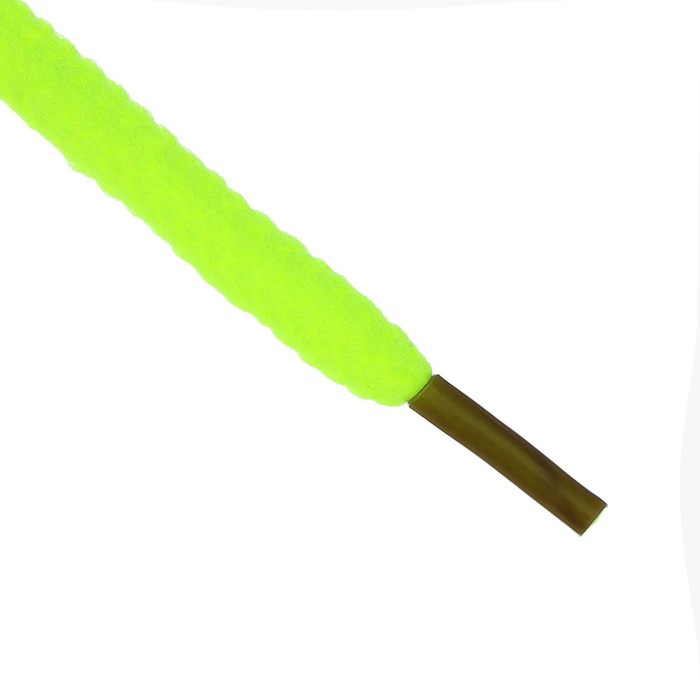 Шнурки для обуви круглые, ширина 3мм, 120см, цвет неон жёлтый