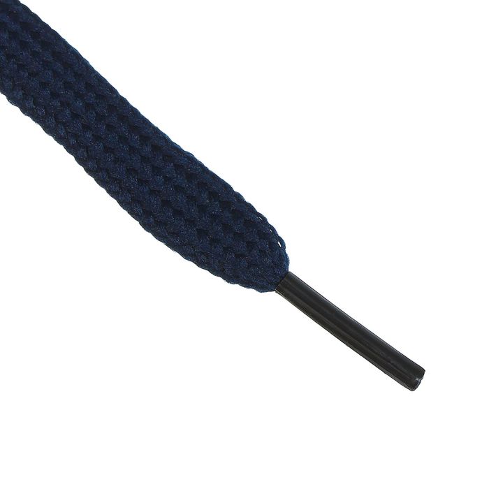 Шнурки для обуви плоские, ширина 7мм, 120см, цвет синий