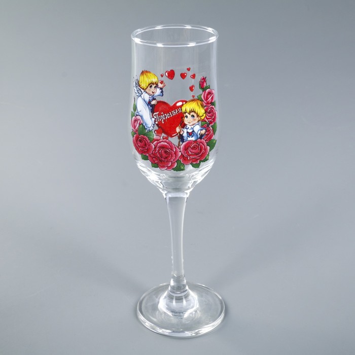 Набор бокалов 200 мл "Свадебный", 2 шт, МИКС